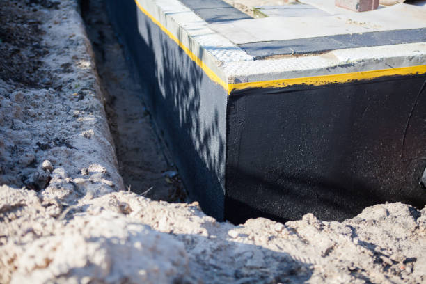 Residential Waterproofing installation at a Worthville, KY home by SJ Waterproofing Pros